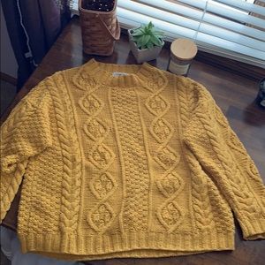 Express: cable knit, chunky sweater.